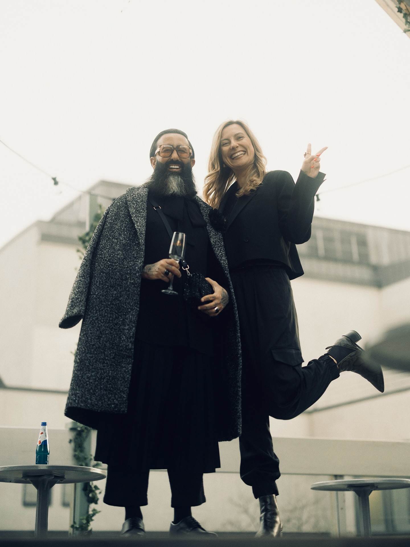 A guest or fashion moment at PEEP POPUP 2025 in Stockholm.