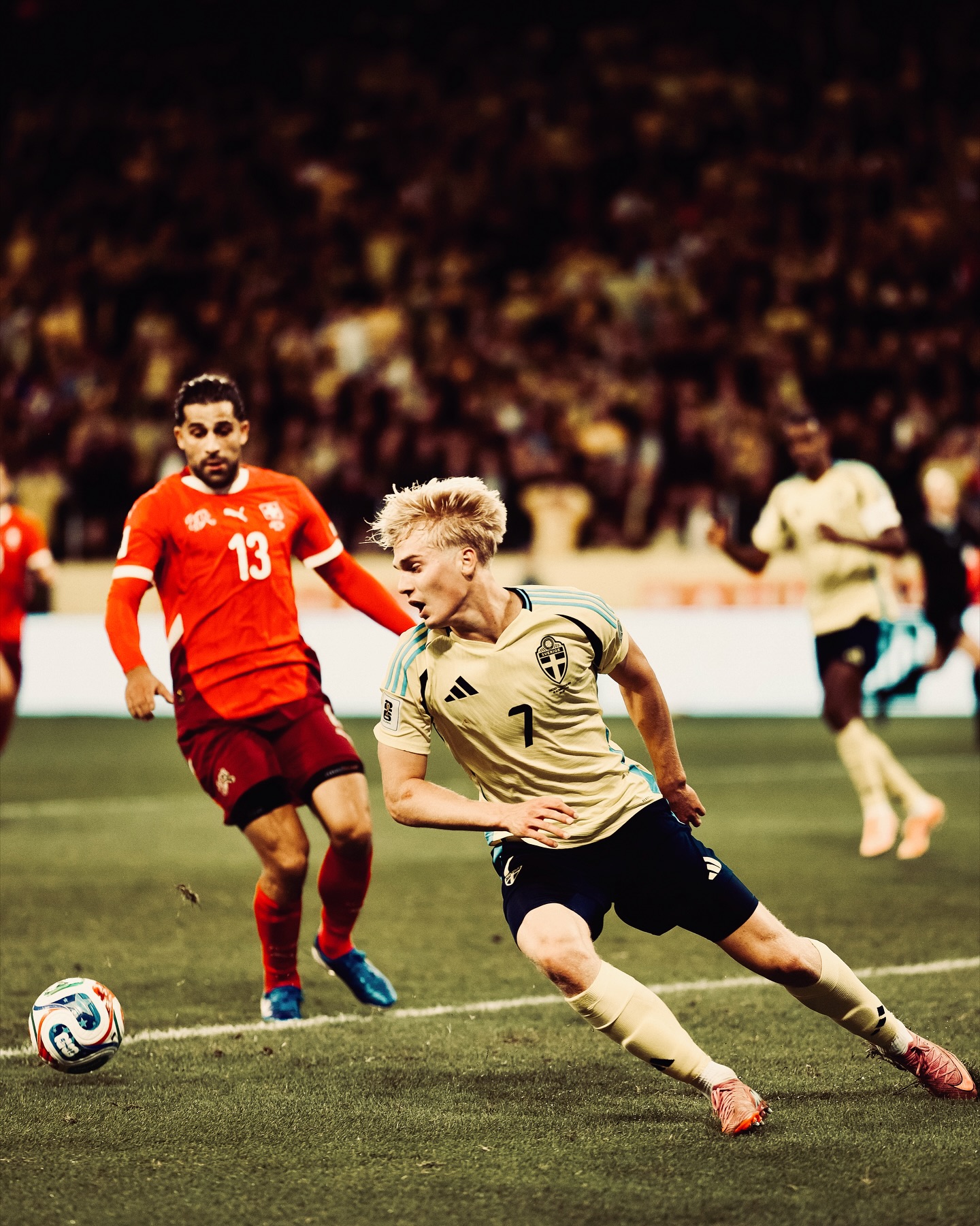 Switzerland defeat Sweden 2–0 in Solna World Cup qualifier — photograph 1.