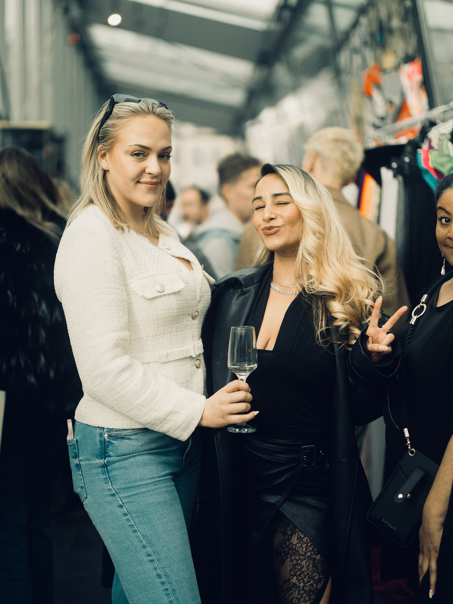 A guest or fashion moment at PEEP POPUP 2025 in Stockholm.