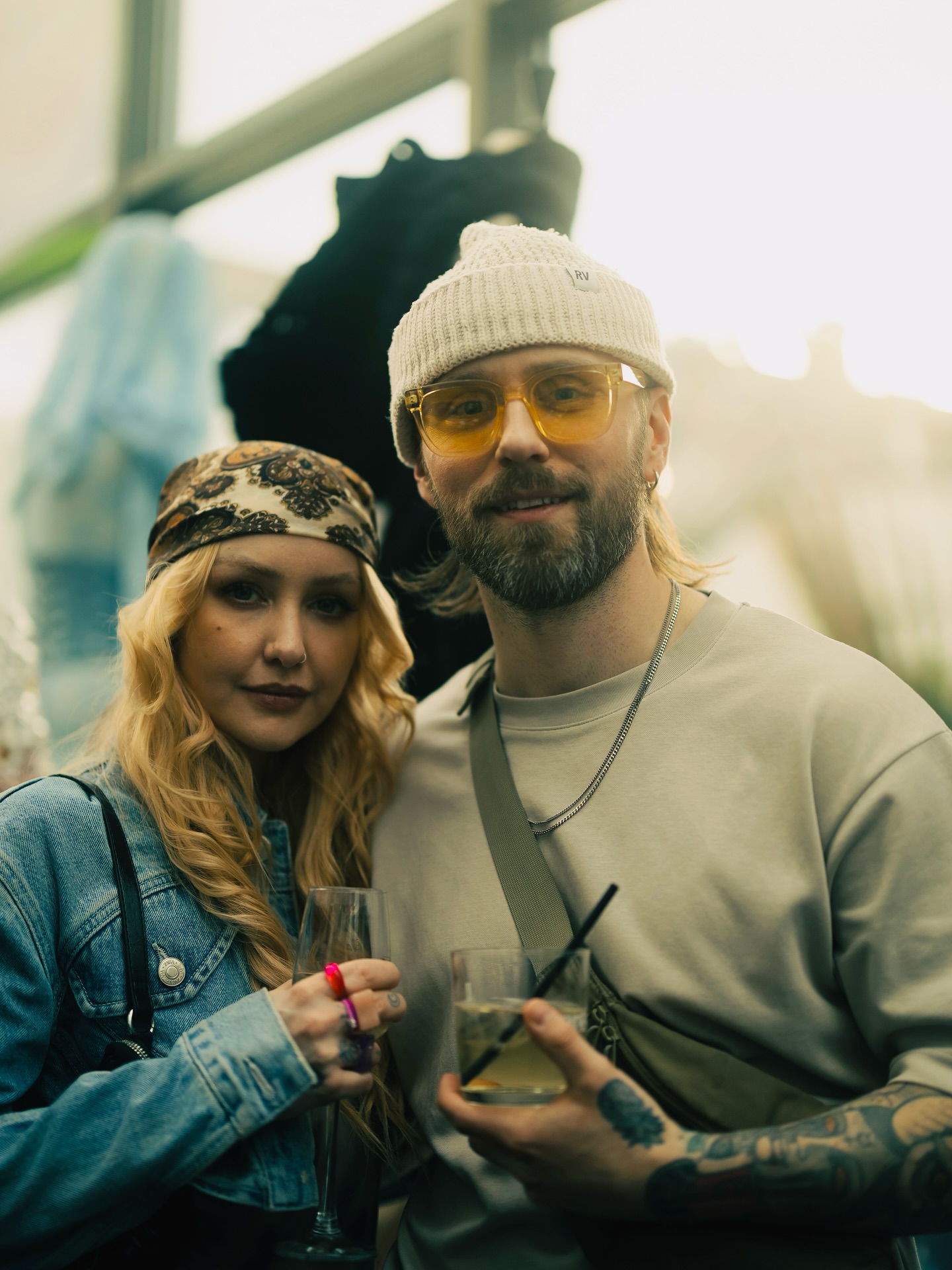 A guest or fashion moment at PEEP POPUP 2025 in Stockholm.