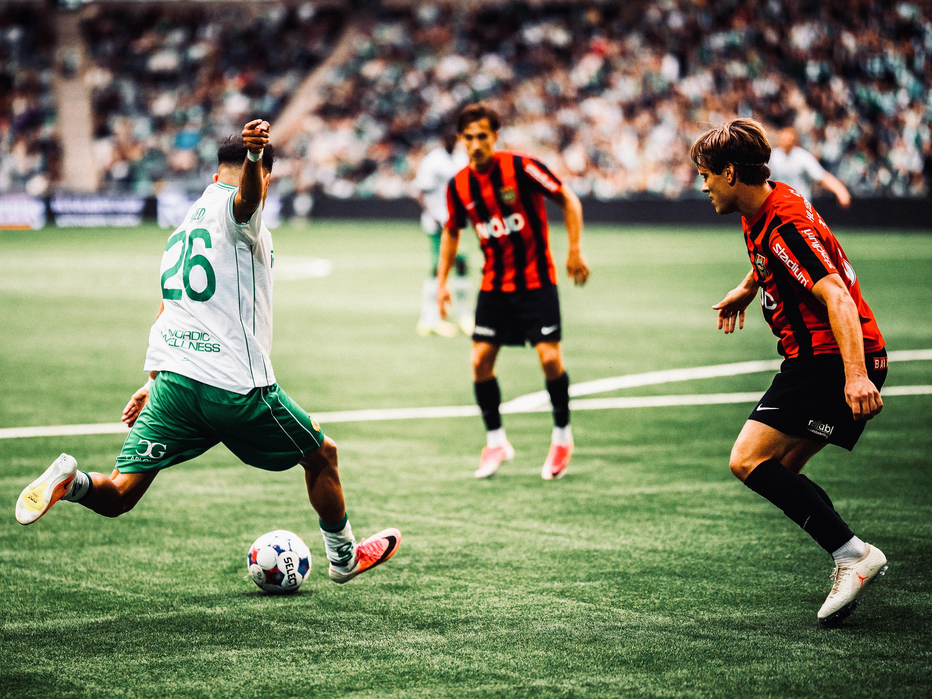 Hammarby move forward against Brommapojkarna.